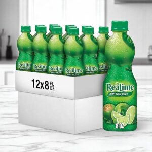 ReaLime Juice 8 oz plastic bottle - 12 ct