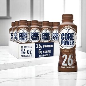 Core Power 26G, Chocolate, 14 fl oz Plastic Bottle, 12 Units/Case