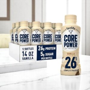 Core Power 26G, Vanilla, 14 fl oz Plastic Bottle, 12 Units/Case