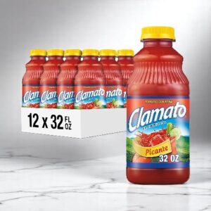 Mott's Spicy Clamato Juice (Picante) - 12/32 oz plastic bottle