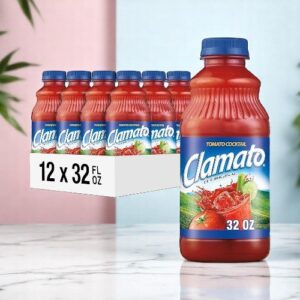 Mott's Clamato Juice - 12/32 oz plastic bottles