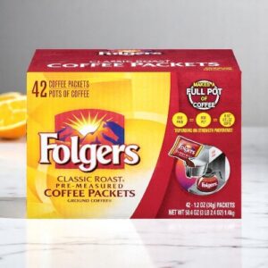 Folger's - Classic Roast Ground Coffee Packets - 42/1.2 oz packets