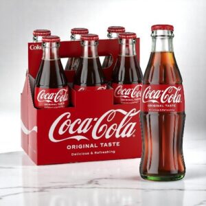 Coca-Cola Glass Bottles, 8 fl oz, 6 Pack, 4 Sets