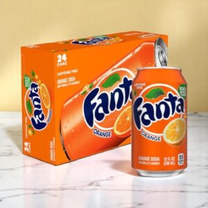 Fanta Orange Soda Cans, 12 fl oz, 24 Pack