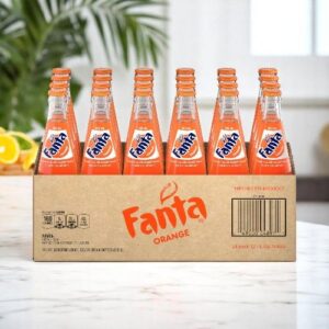 Fanta Orange Mexico Glass Bottles, 355 mL, 4 Pack, 6 Sets