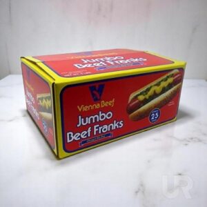 Vienna Beef Skinless Franks - 5:1 (3.2 oz each), 10 lbs