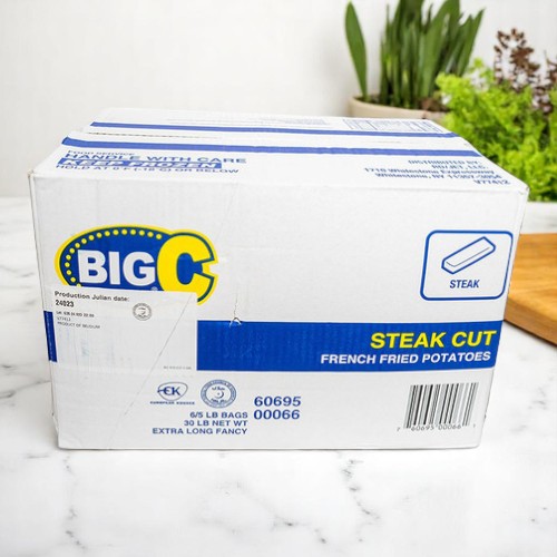 Frozen Big C - Steak Cut French Fries - 6/5 lbs