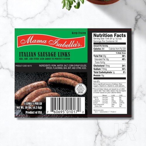 Mama Isabella's - Italian Sausage Links - 10 Lb