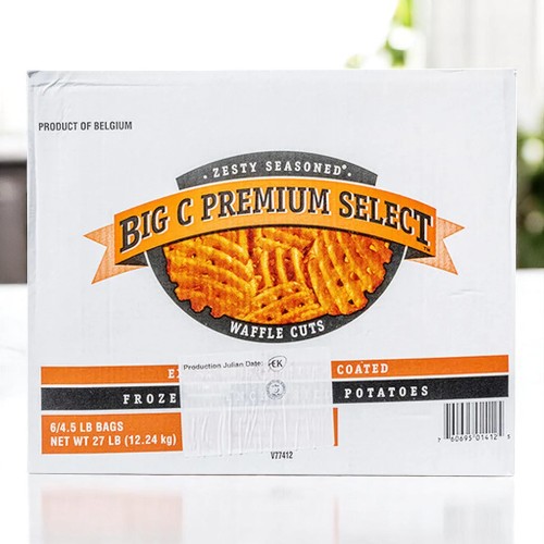 Frozen Big C - Zesty Waffle Fries - 6/4.5 lbs