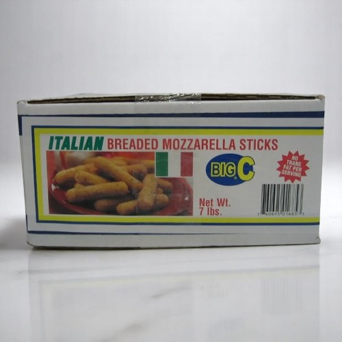 Frozen Big C - Italian Breaded Mozzarella Sticks - 7lb Box