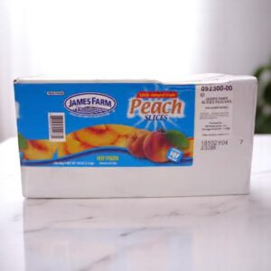 Frozen James Farm - Sliced Peaches - 10 lb Tub
