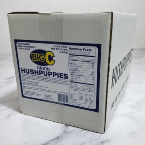 Frozen Big C - Onion Hushpuppies - 10 lb Box