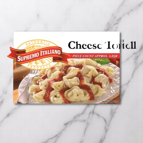 Frozen Supremo Italiano - Tri Color Tortellini- 10 lb