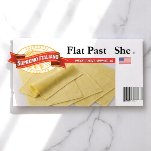 Frozen Supremo Italiano - Flat Pasta Sheets - 10 lbs