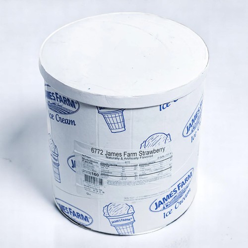 James Farm - Strawberry Ice Cream - 3 gal