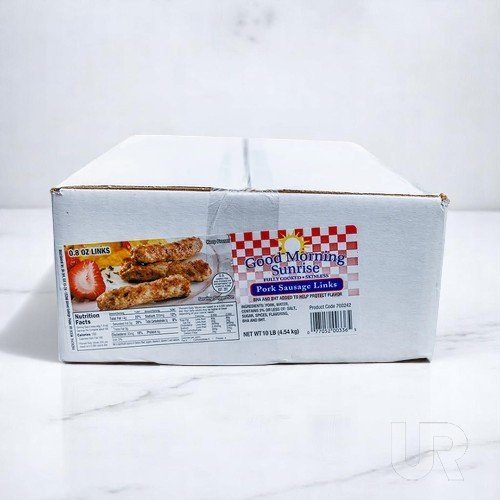 Good Morning Sunrise Turkey Sausage Links - 0.8 oz each, 10 lbs