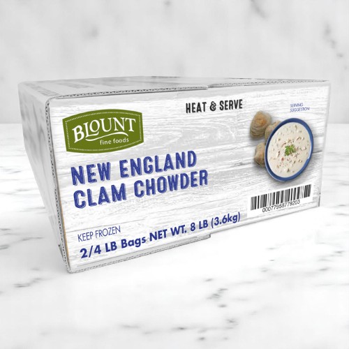 Frozen Blount - New England Clam Chowder - 2/4 lbs