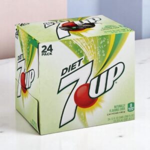 Diet 7-Up, 12 oz cans, 24 pack