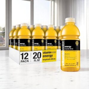 VitaminWater - Energy, Tropical Citrus Bottles, 20 fl oz, 12 Pack