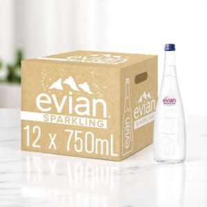 Evian - Water, Glass, 750 mL, 12 Pk