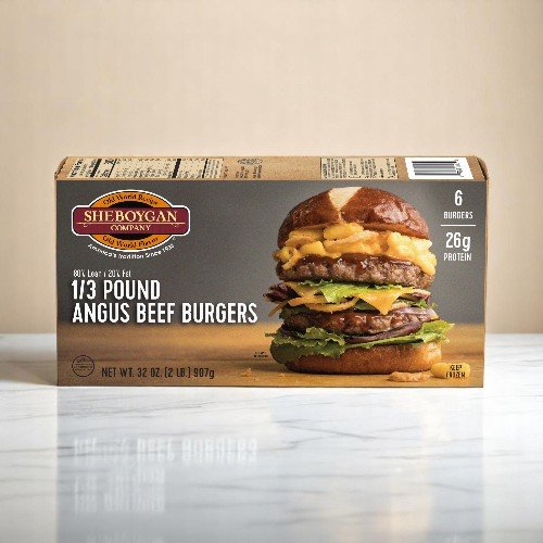 Frozen Angus Beef Burgers - 3:1 (5.3 oz each) - 10 lbs