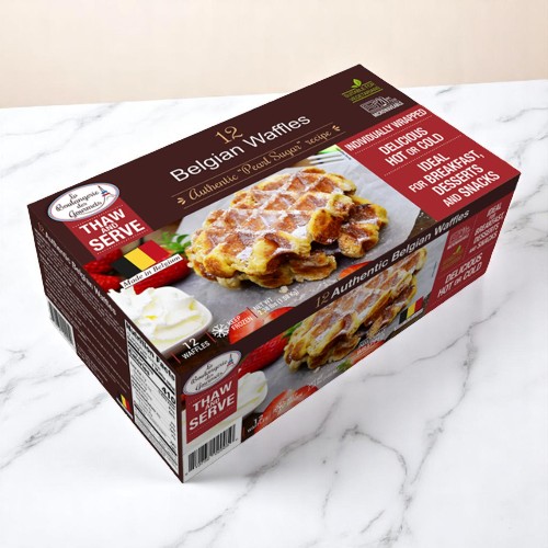 Frozen La Boulangerie des Gourmets - Authentic Belgian Waffles - 24 Ct