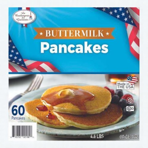 La Boulangerie des Gourmets - Frozen Buttermilk Pancakes - 60 ct