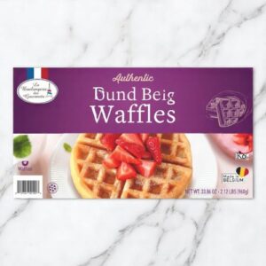 Frozen La Boulangerie des Gourmets - 7" Round Belgian Waffles - 8 Ct