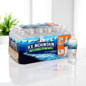 Ice Mountain- Natural Spring Water with Flip cap - 24/23.6 oz bottles