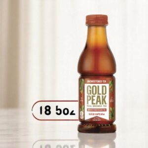 Gold Peak Unsweetened Black Tea Bottle, 12/18.5 fl oz