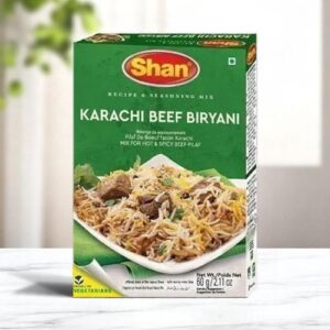 Shan Karachi Beef Biryani Spice Mix 60 gm box -case