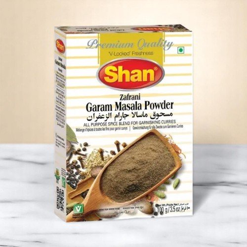 Shan Zafrani Garam Masala Powder - 100 gms 100 gm box -case